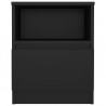 Mesas de cabeceira 2 pcs 40x40x50 cm derivados de madeira preto 5