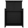 Mesitas de noche 2 uds madera contrachapada negro 40x35x60 cm 5