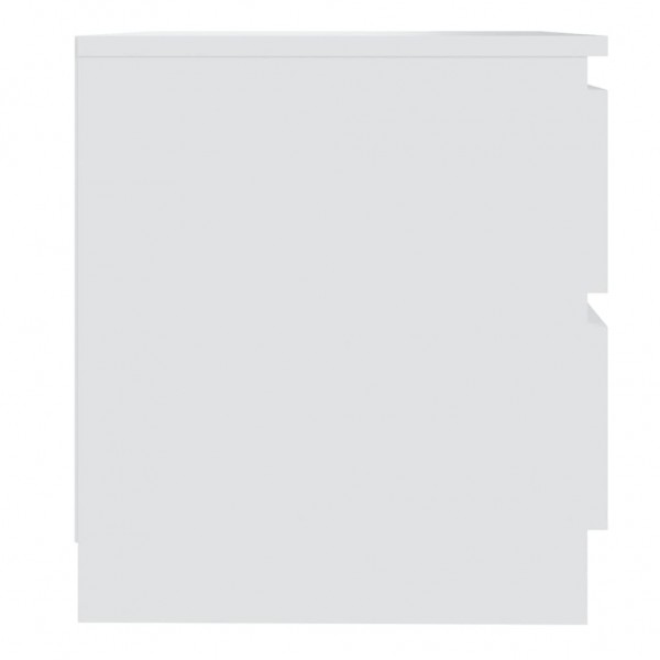 Mesa de cabeceira 50x39x43.5 cm derivados de madeira branco M 5