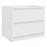 Mesitas de noche 2 uds madera contrachapada blanco 50x39x43.5cm 4