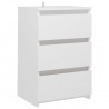 Mesitas de noche 2 uds madera contrachapada blanco 40x35x62.5cm 4