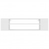 Armário TV suspenso 100x30x26.5 cm derivados de madeira branco 4