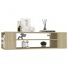 Mueble de TV colgante contrachapada roble Sonoma 100x30x26.5 cm 3