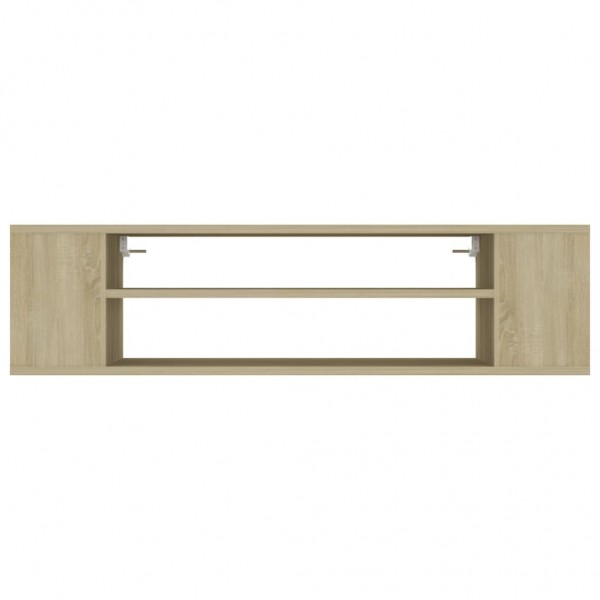 Mueble de TV colgante contrachapada roble Sonoma 100x30x26.5 cm M 4