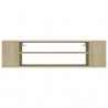 Mueble de TV colgante contrachapada roble Sonoma 100x30x26.5 cm 4