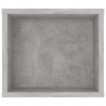 Mueble de TV colgante contrachapada gris hormigón 100x30x26.5cm 5