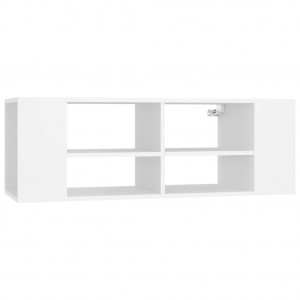 Armário de parede para TV 102x35x35 cm derivados madeira branco H