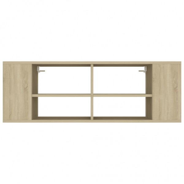 Mueble pared TV madera contrachapada roble Sonoma 102x35x35 cm M 4