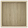 Mueble pared TV madera contrachapada roble Sonoma 102x35x35 cm 5