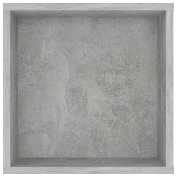 Mueble pared TV madera contrachapada gris hormigón 102x35x35 cm M 5
