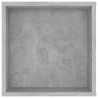 Mueble pared TV madera contrachapada gris hormigón 102x35x35 cm 5