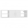 Estantería de pared madera contrachapada blanco 102x30x29 cm 2