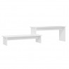 Mueble para TV madera contrachapada blanco 180x30x43 cm 2