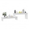 Mueble para TV madera contrachapada blanco 180x30x43 cm 3