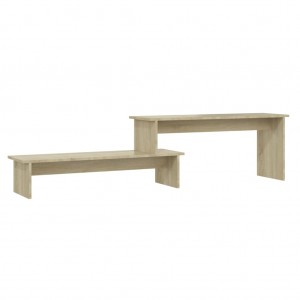 Mueble para TV madera contrachapada roble Sonoma 180x30x43 cm H