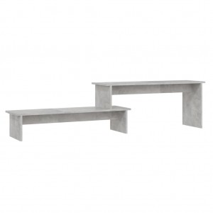 Mueble para TV madera contrachapada gris hormigón 180x30x43 cm H