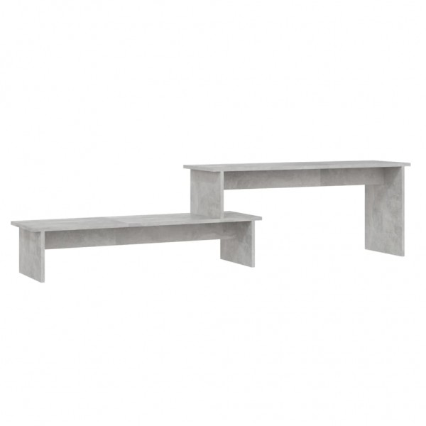 Mueble para TV madera contrachapada gris hormigón 180x30x43 cm M 2