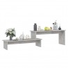 Mueble para TV madera contrachapada gris hormigón 180x30x43 cm 3