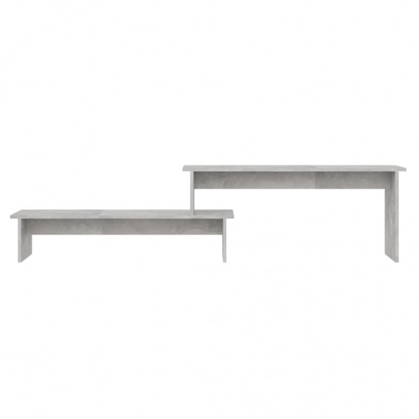 Mueble para TV madera contrachapada gris hormigón 180x30x43 cm M 4