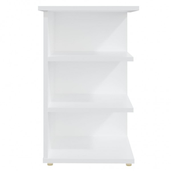 Armario auxiliar de madera contrachapada blanco 35x35x55 cm M 5