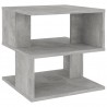 Mesa auxiliar de aglomerado gris hormigón 40x40x40 cm 2