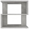 Mesa auxiliar de aglomerado gris hormigón 40x40x40 cm 4