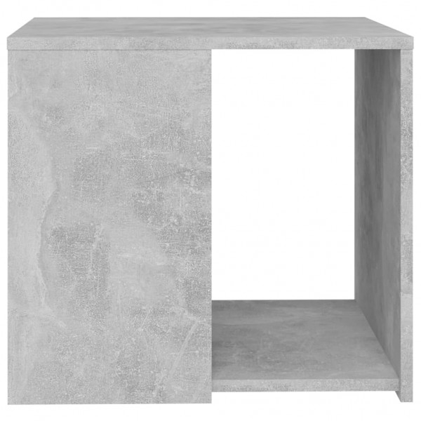 Mesa auxiliar madera contrachapada gris hormigón 50x50x45 cm M 4