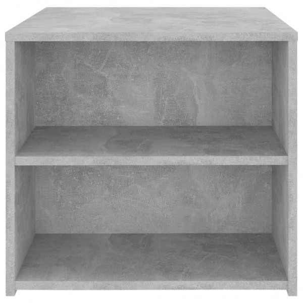 Mesa auxiliar madera contrachapada gris hormigón 50x50x45 cm M 5