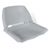Asiento barco respaldo plegable sin cojín azul gris 41x36x48 cm 1