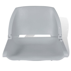 Asiento barco respaldo plegable sin cojín azul gris 41x36x48 cm H