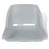 Asiento barco respaldo plegable sin cojín azul gris 41x36x48 cm 2