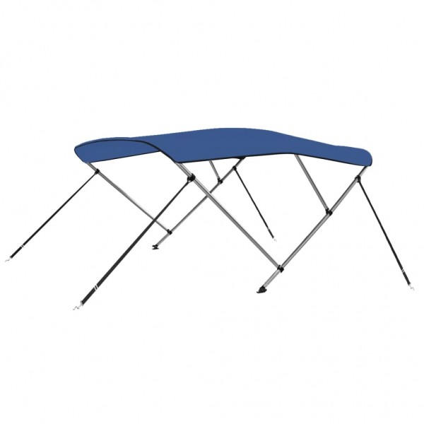 Toldo Bimini de 3 arcos azul 183x180x137 cm D