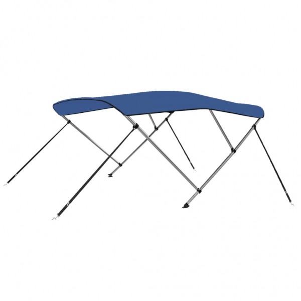 Toldo Bimini de 3 arcos azul 183x180x137 cm D