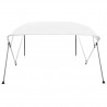 Toldo Bimini de 4 arcos blanco 243x180x137 cm 4