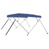Toldo Bimini de 4 arcos azul 243x196x137 cm 1