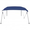 Toldo Bimini de 4 arcos azul 243x210x137 cm 3