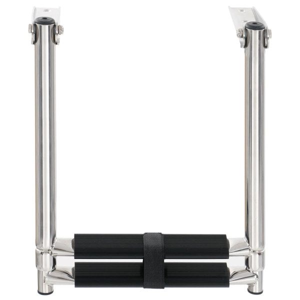 Escalera de embarque plegable 2 peldaños acero inoxidable M 4