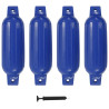 Parachoques de barco 4 piezas PVC azul 41x11.5 cm 1