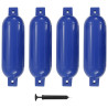 Para-choques para barco 4 pcs 51x14 cm PVC azul 1