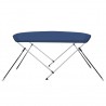 Toldo em 2 arcos Bimini 180x130x110 cm azul-marinho 4