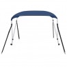 Toldo Bimini de 2 arcos azul marino 180x150x110 cm 3