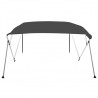 Toldo Bimini de 4 arcos gris antracita 243x210x137 cm 3