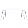 Toldo Bimini de 4 arcos blanco 243x(230-244)x137 cm 3