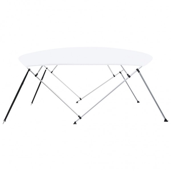 Toldo em 4 arcos Bimini 243x(230-244)x137 cm branco M 4