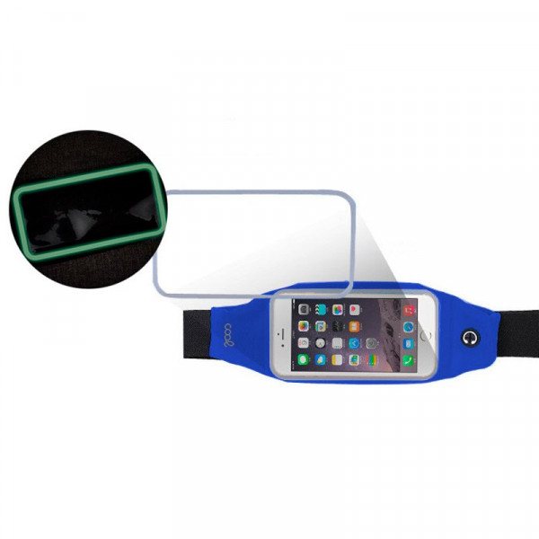 Funda Neopreno COOL Riñonera Universal (5.5 - 6.7 pulg) Azul M 7