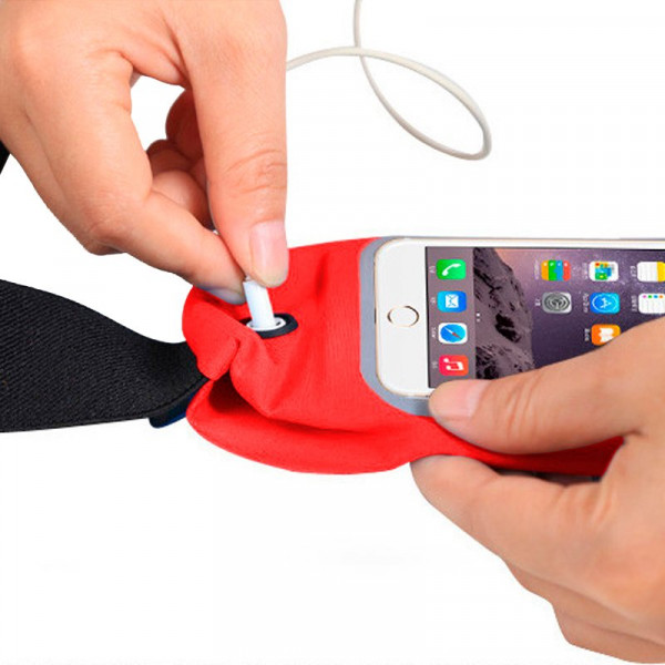 Funda Neopreno COOL Riñonera Universal (5.5 - 6.7 pulg) Rojo M 3