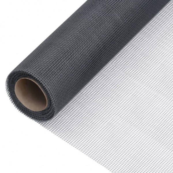 Malla mosquitera de fibra de vidrio gris 100x2000 cm D