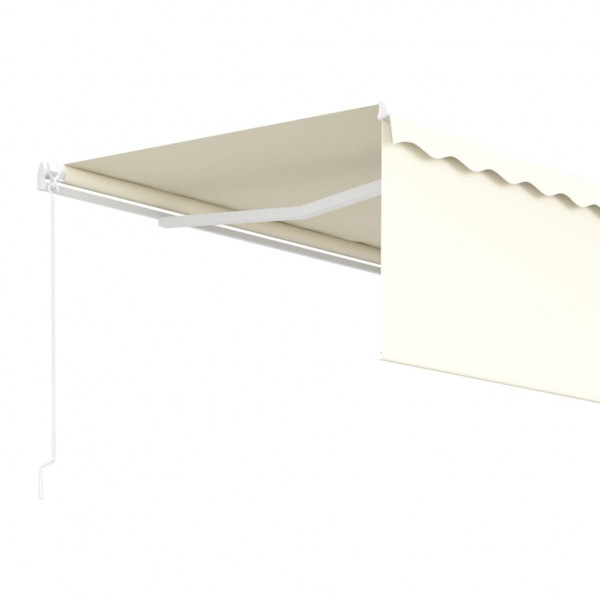 Toldo retrátil manual com estore 4x3 m cor creme M 5