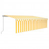 Toldo retrátil manual com estore 5x3 m amarelo e branco 2