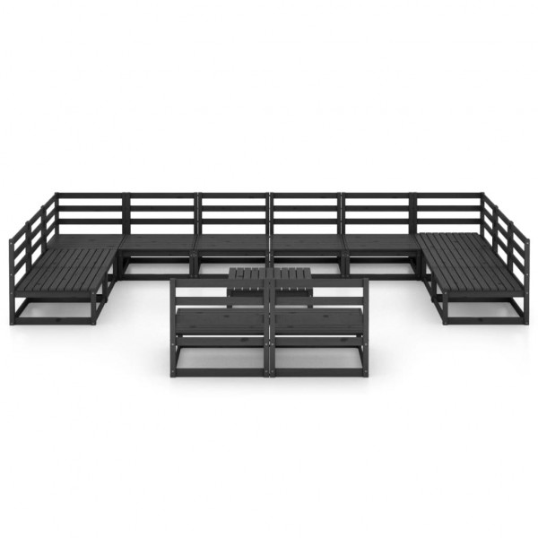 13 pcs conjunto lounge de jardim pinho maciço M 2